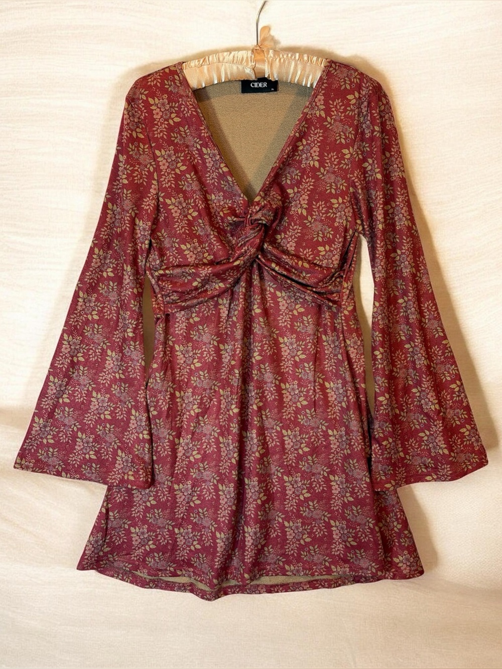 Cider Knit V-Neck Dress. Size XL